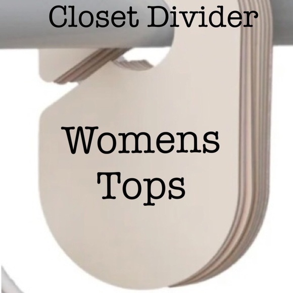 Other - Not For Sale. Womens Tops closet divider.